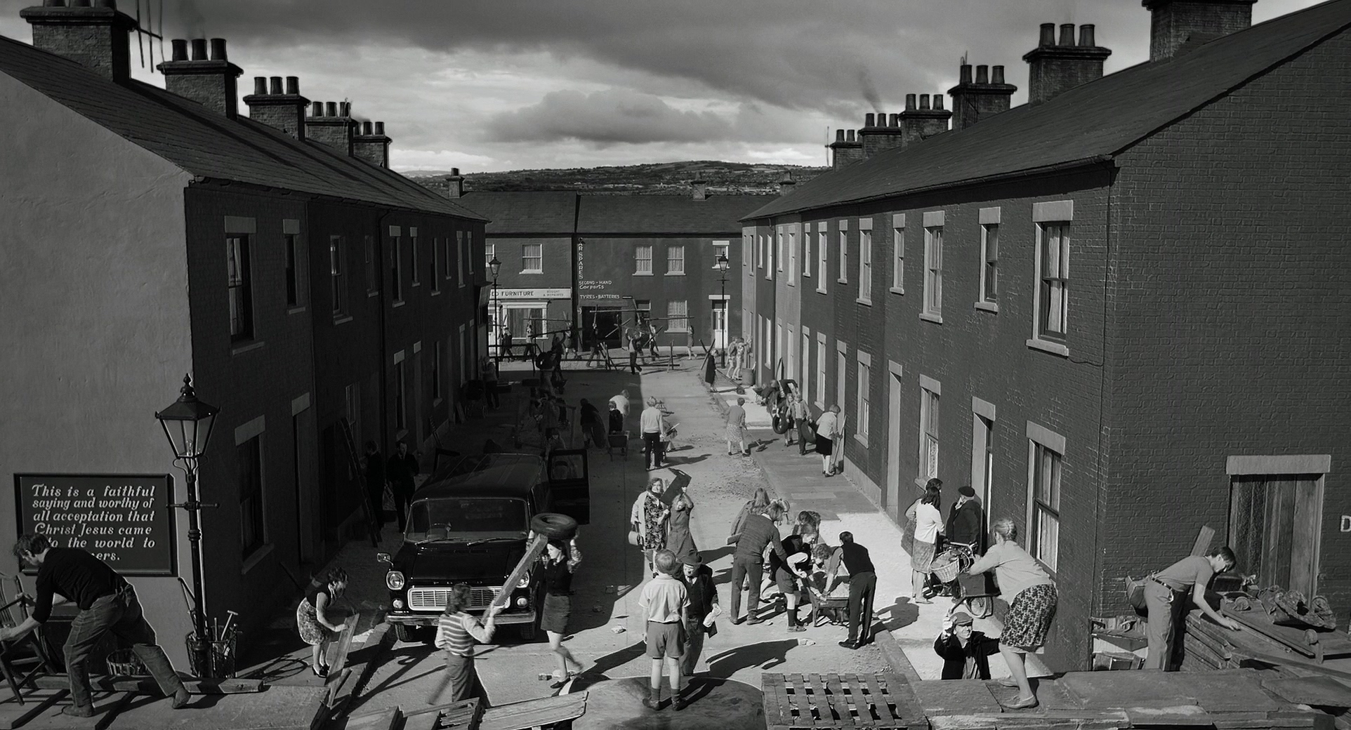 a busy residential street